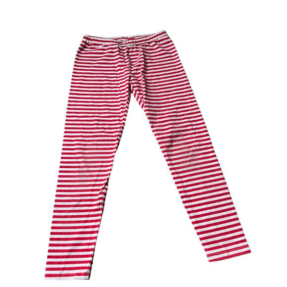 Zelos Red Stripe Leggings - Girls S - Picture 1 of 3